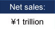 Net sales: \1 trillion