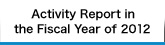 Activity Report in the Fiscal Year of 2010