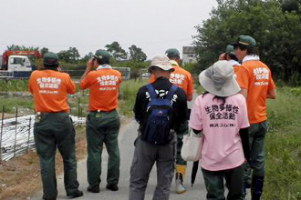 wild birds survey in the hinterlands in the downstream of the Miya River