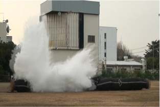Figure 2: Prototype breaking test (formal certification test)