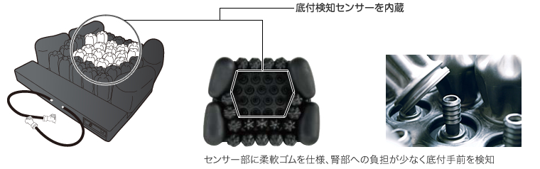 底付手前検知機能